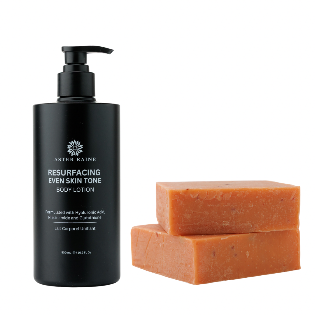 Gamme Corporelle | Lait Corporel 500mL + Deux Savons au Curcuma